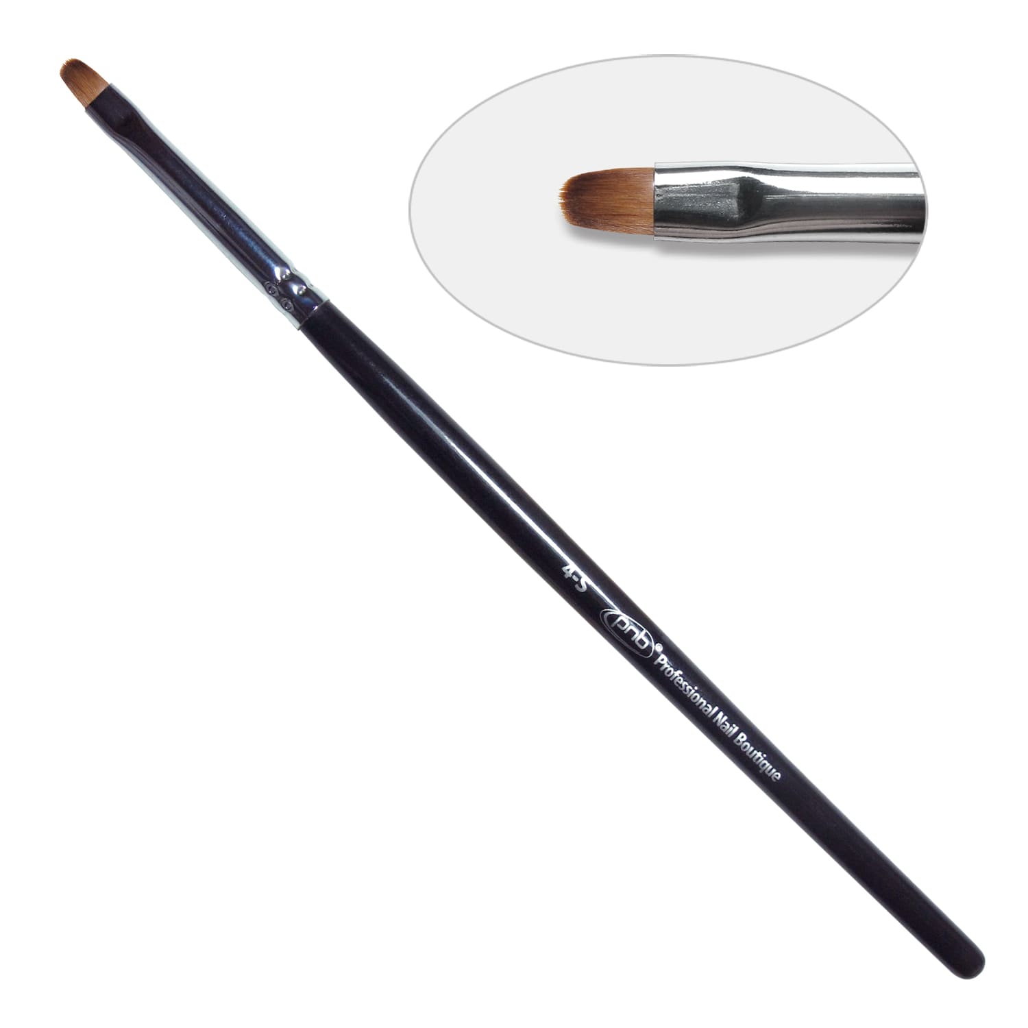 6G. Кисть для геля овальная 4-s PNB, нейлон/Gel Brush oval 4-s, nylon ()