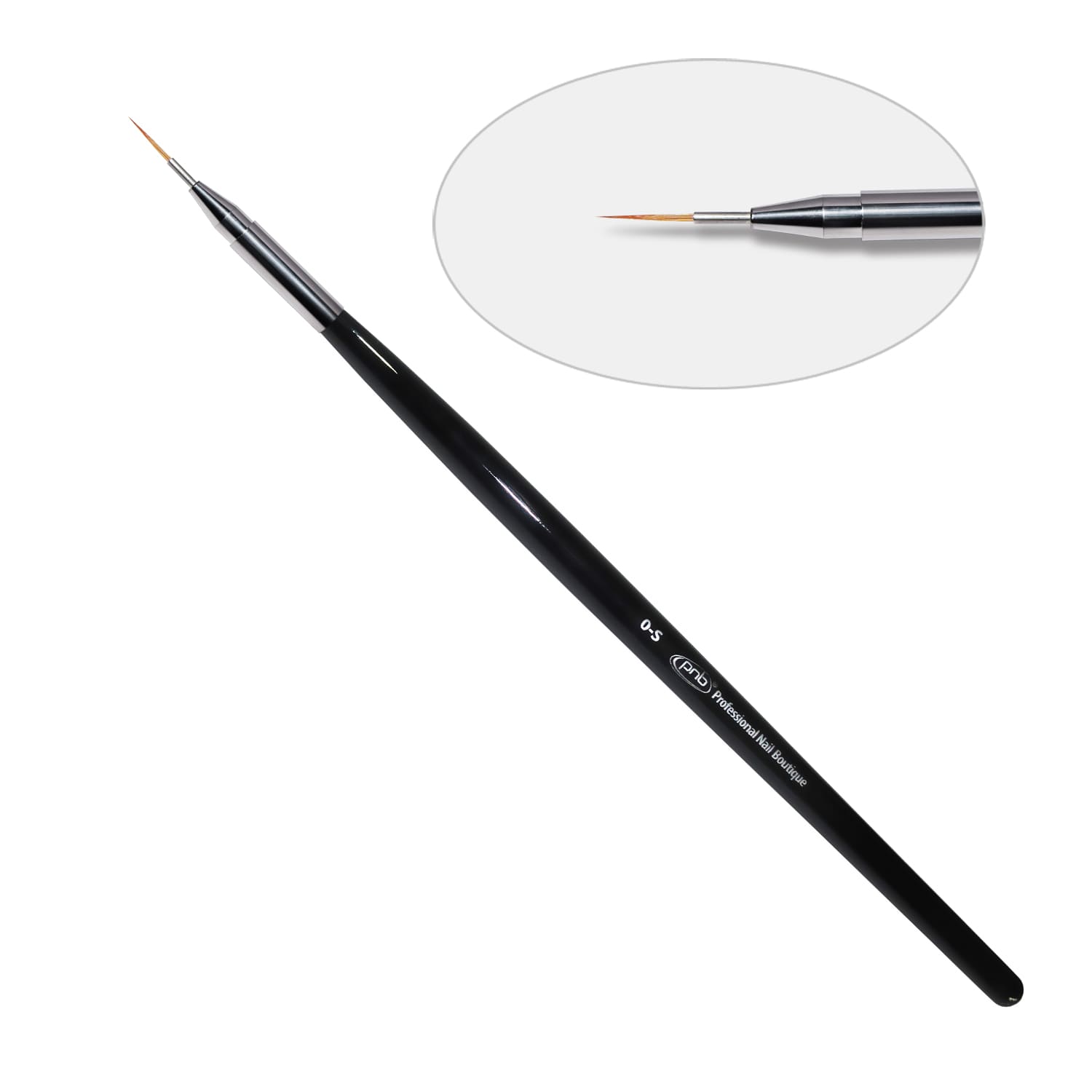 7D. Кисть для дизайна круглая 0-s PNB, нейлон/Nail Art Brush round 0-s, nylon ()