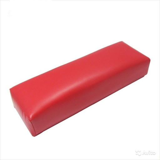  Подлокотник для маникюра из эко-кожи, красный ()
