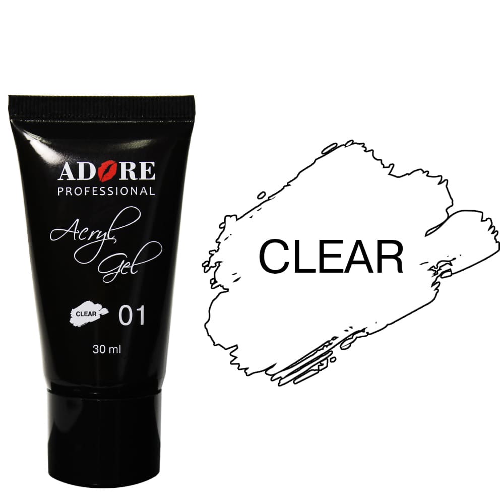 AcrylGel Adore Сlear прозрачный №1, 30 мл ()