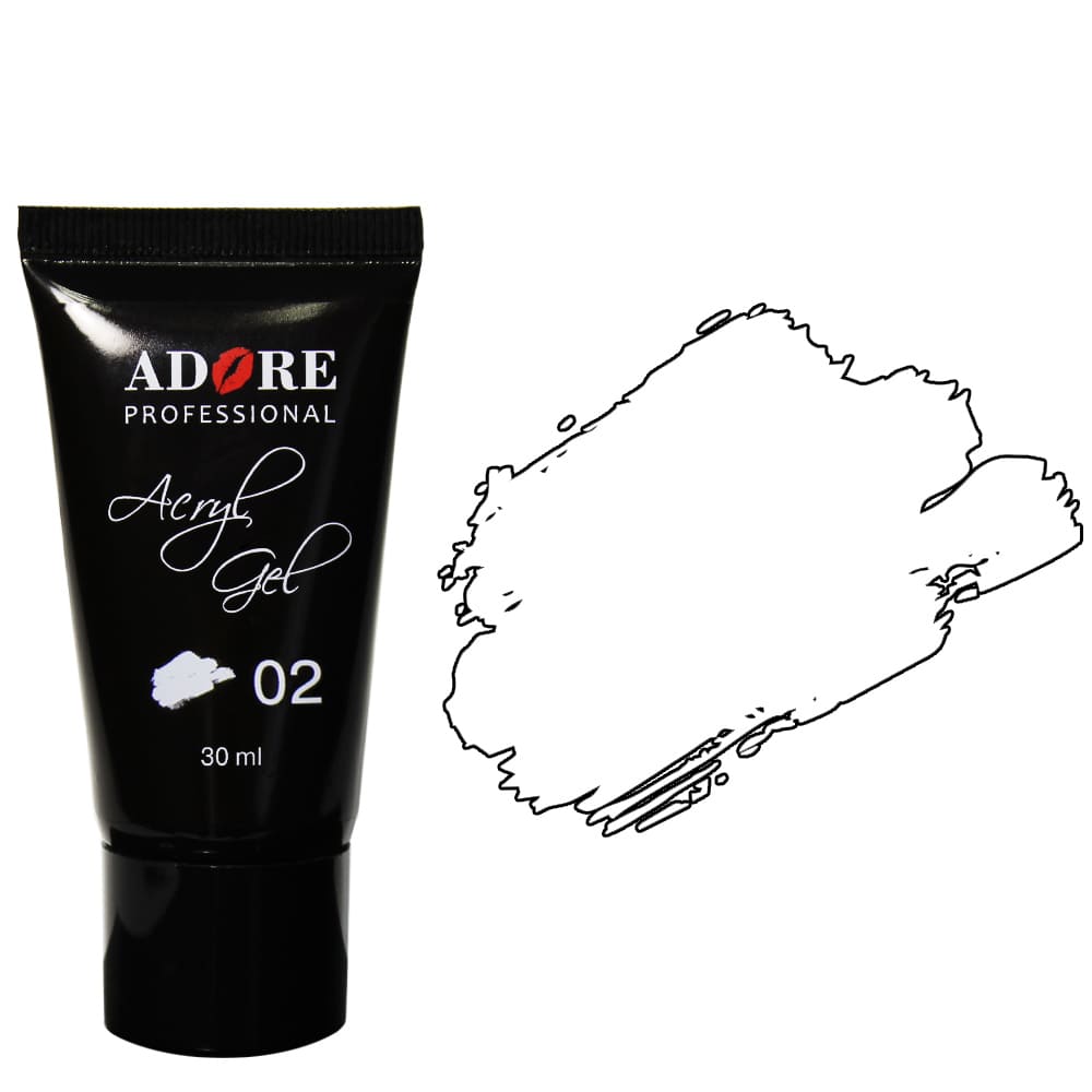 AcrylGel Adore белый №2, 30 мл ()