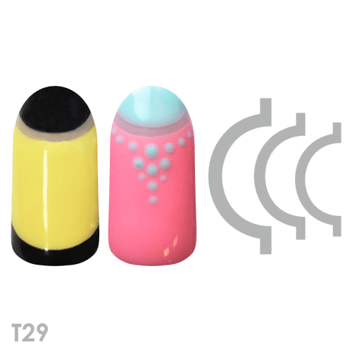 Дизайнерский трафарет для ногтей "Просвет" (T29) ()