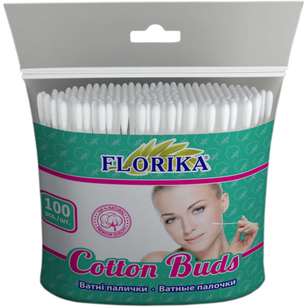 Ватные палочки «Florika» 100 штук ()