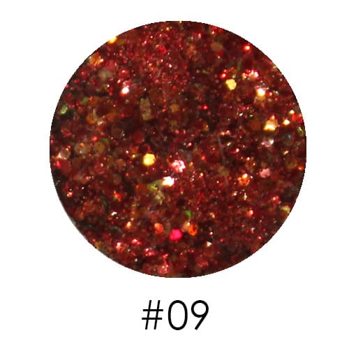 Брокат для декора ногтей 2,5 г №09 ()