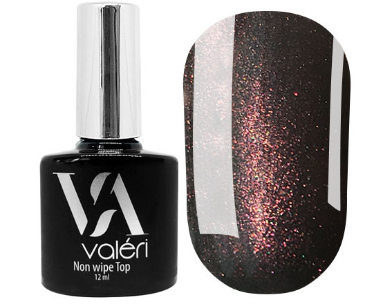 Топ с мелким шиммером для гель-лака без липкого слоя Valeri Top Shimmer 12 мл ()