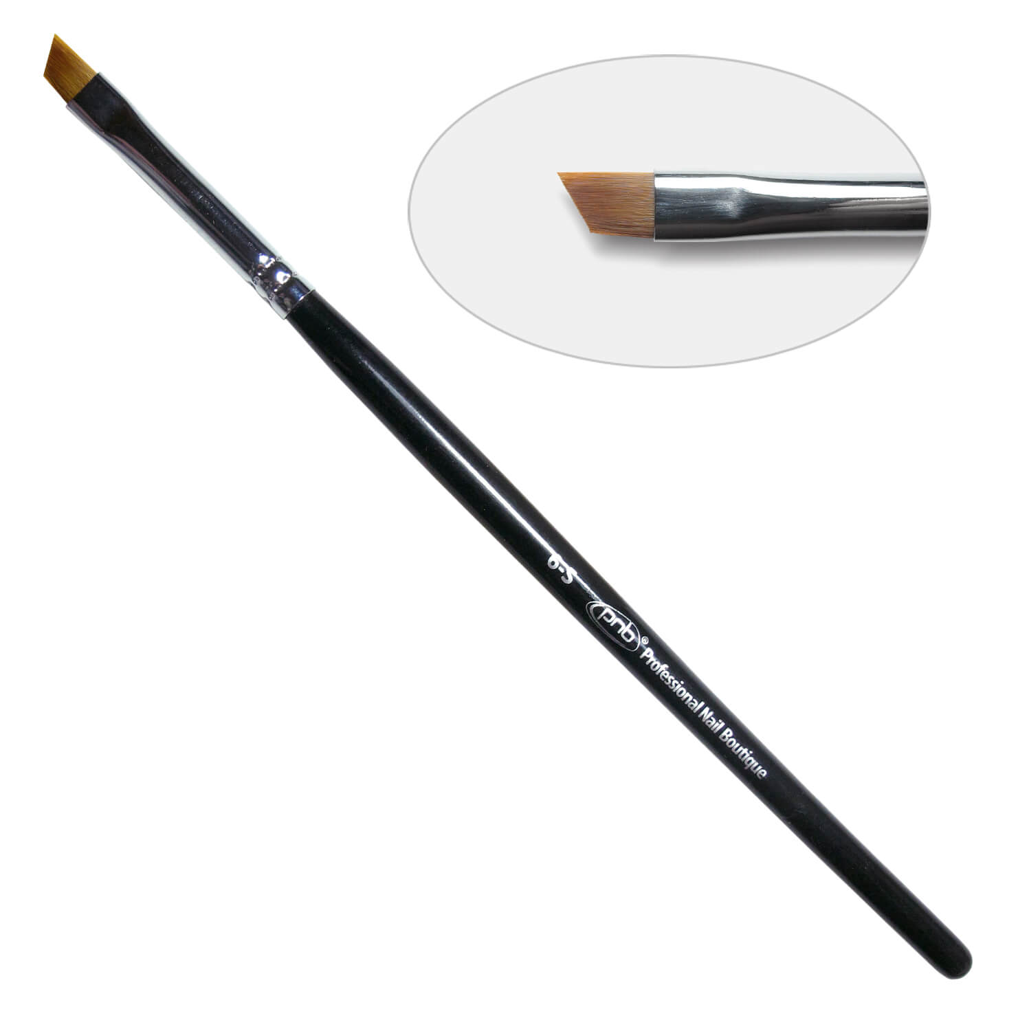 3G. Кисть для геля скошенная 6-s PNB, нейлон/Gel Brush slant 6-s, nylon