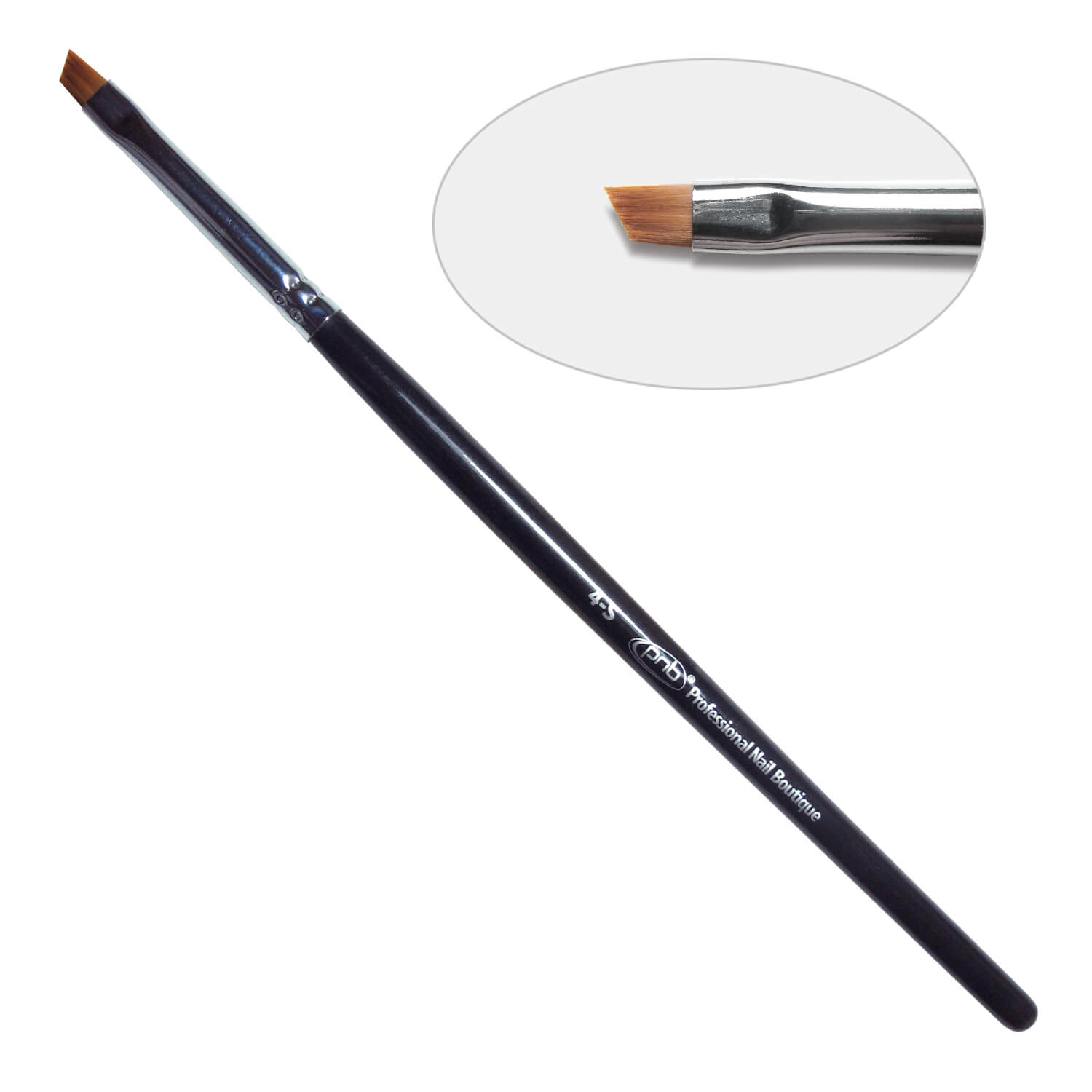 5D. Кисть для дизайна скошенная 4-s PNB, нейлон/Nail Art Brush slant 4-s, nylon ()