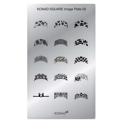 Мини пластина для стемпинга Konad Square Image Plate 02 ()