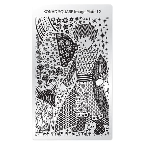 Мини пластина для стемпинга Konad Square Image Plate 12 ()