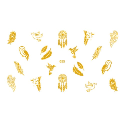 Трафарет-слайдер NailCrust Adore 055 (gold) ()