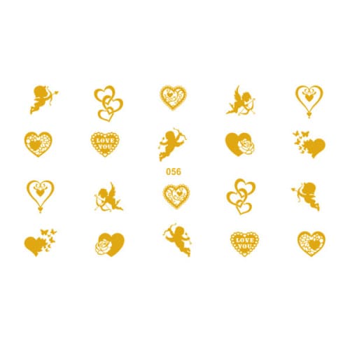 Трафарет-слайдер NailCrust Adore 056 (gold) ()