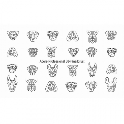 Трафарет-слайдер NailCrust Adore 384 ()