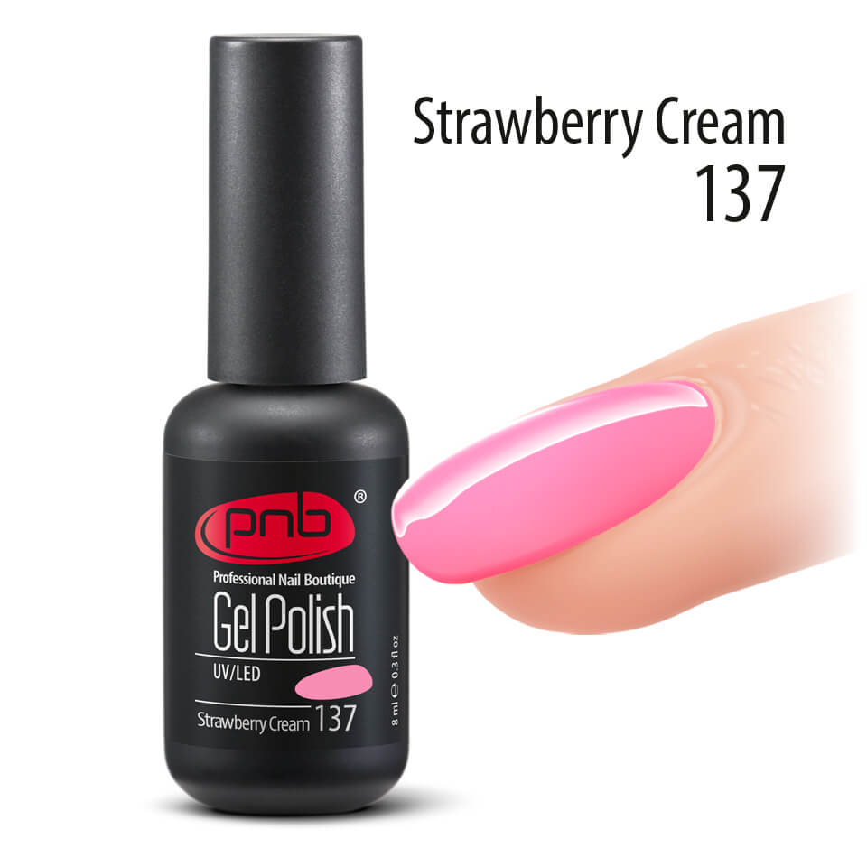 Гель-лак PNB Strawberry Cream 137, 8 мл ()
