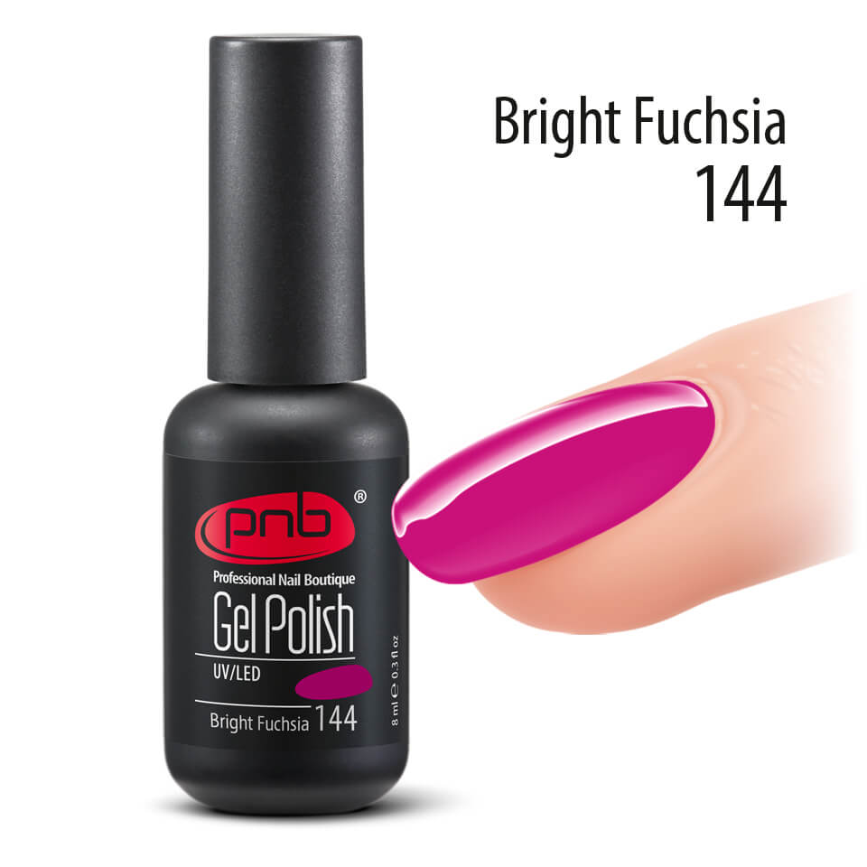 Гель-лак PNB Bright Fuchsia 144, 8 мл ()