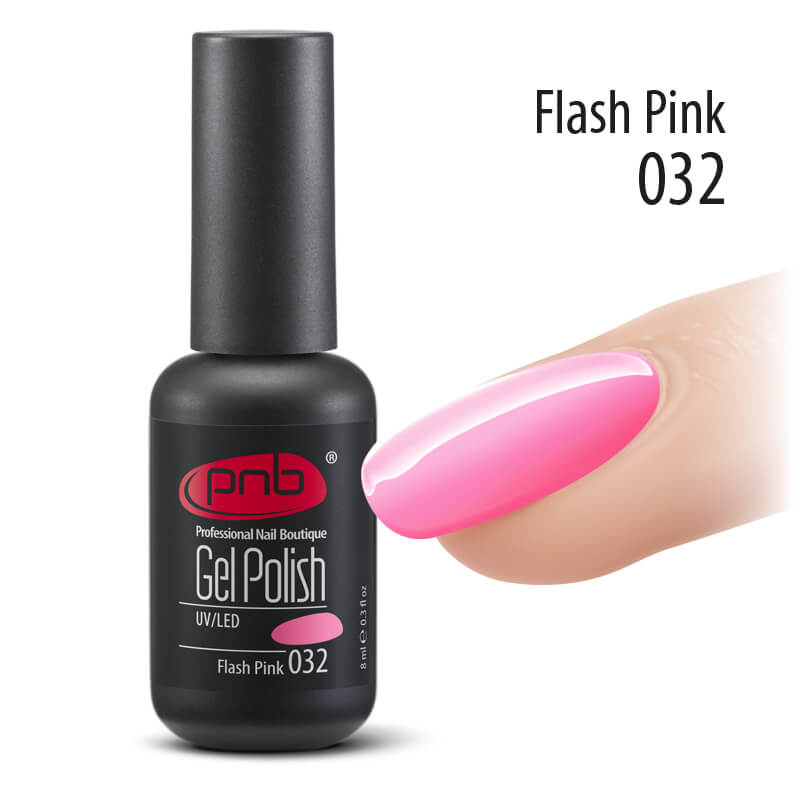 Гель-лак PNB 032 Flash Pink ()