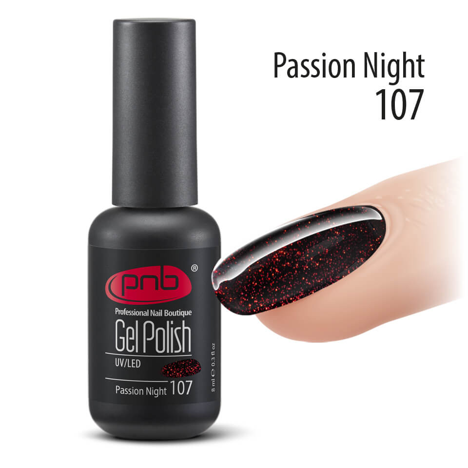 Гель-лак PNB 107 Passion Night ()