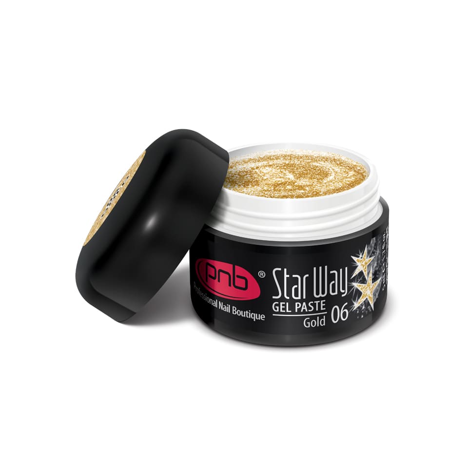 UV/LED Gel Paste PNB "Star Way", 06 Gold, 5 ml ()