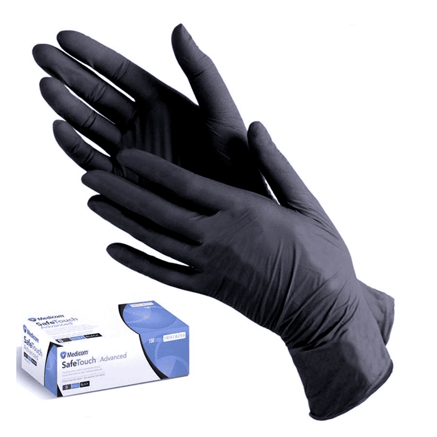 Нитриловые черные перчатки SafeTouch® Advanced Black размер XS - пара ()
